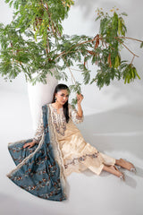 Teyana By Tawakkal Unstitched 3 Piece Emb Lawn Suit-D-3084
