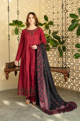 Panache Apparel-Stitchied Winter Suit-Merlot
