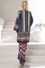 Sada Bahar Stitched Co Ords Printed Khaddar Collection'2025-PR-30-Blue