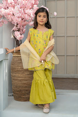 Mahroo 3 Piece Suit Table Print Cotton Lawn Festive wear K-TP-020