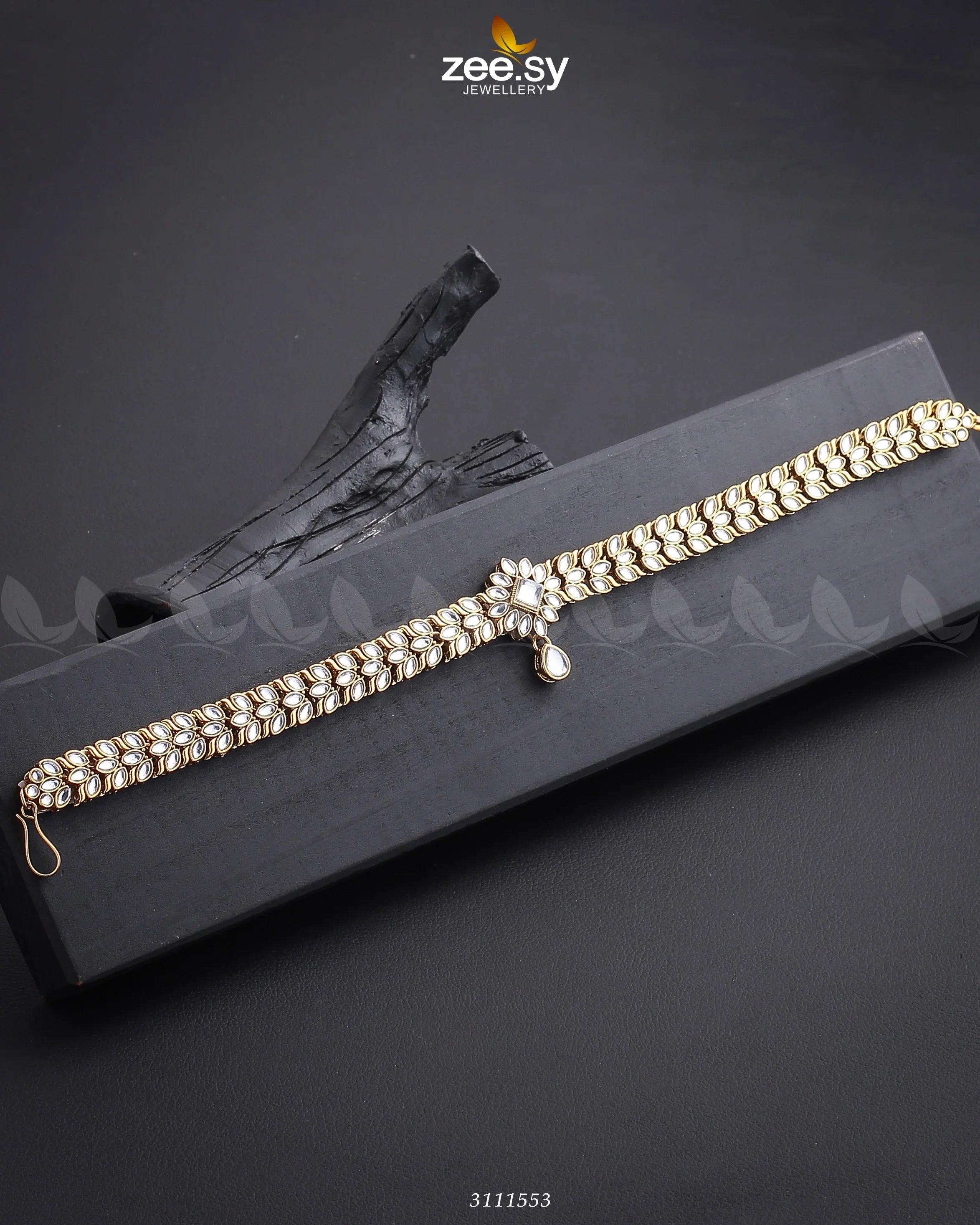 Nazia Hassan Matha Pati White - Zeesy Jewellery