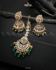 Rija Earrings Green - Zeesy Jewellery