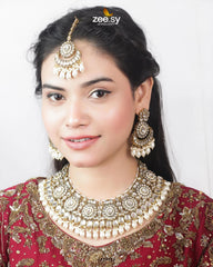 Hoor Bridal Set White - Zeesy Jewellery