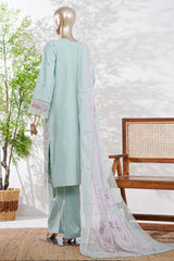 Bin Saeed Stitched 3 Piece Luxury Emb Lawn Vol-13 Suit-D-3133-PISTA