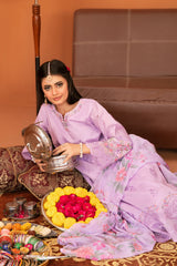 Chaashni By Tawakkal Stitched 3 Piece Eid Fancy Emb Lawn Vol-02 Suit-D-3134