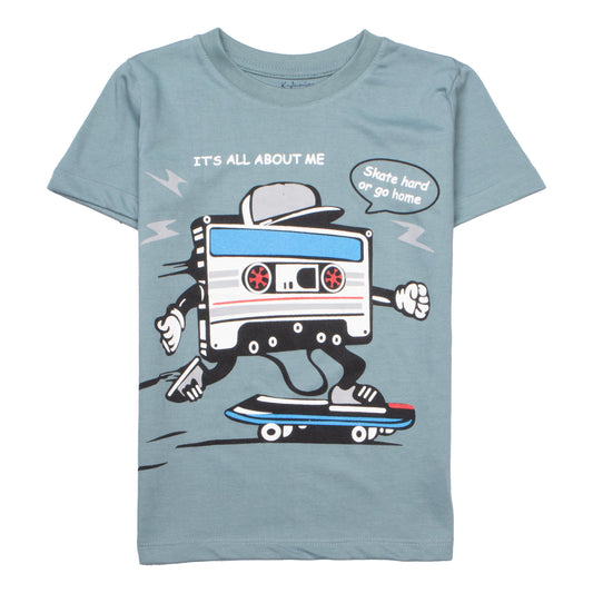 Kjunction Boys Half Sleeves-Printed T-Shirt (All)