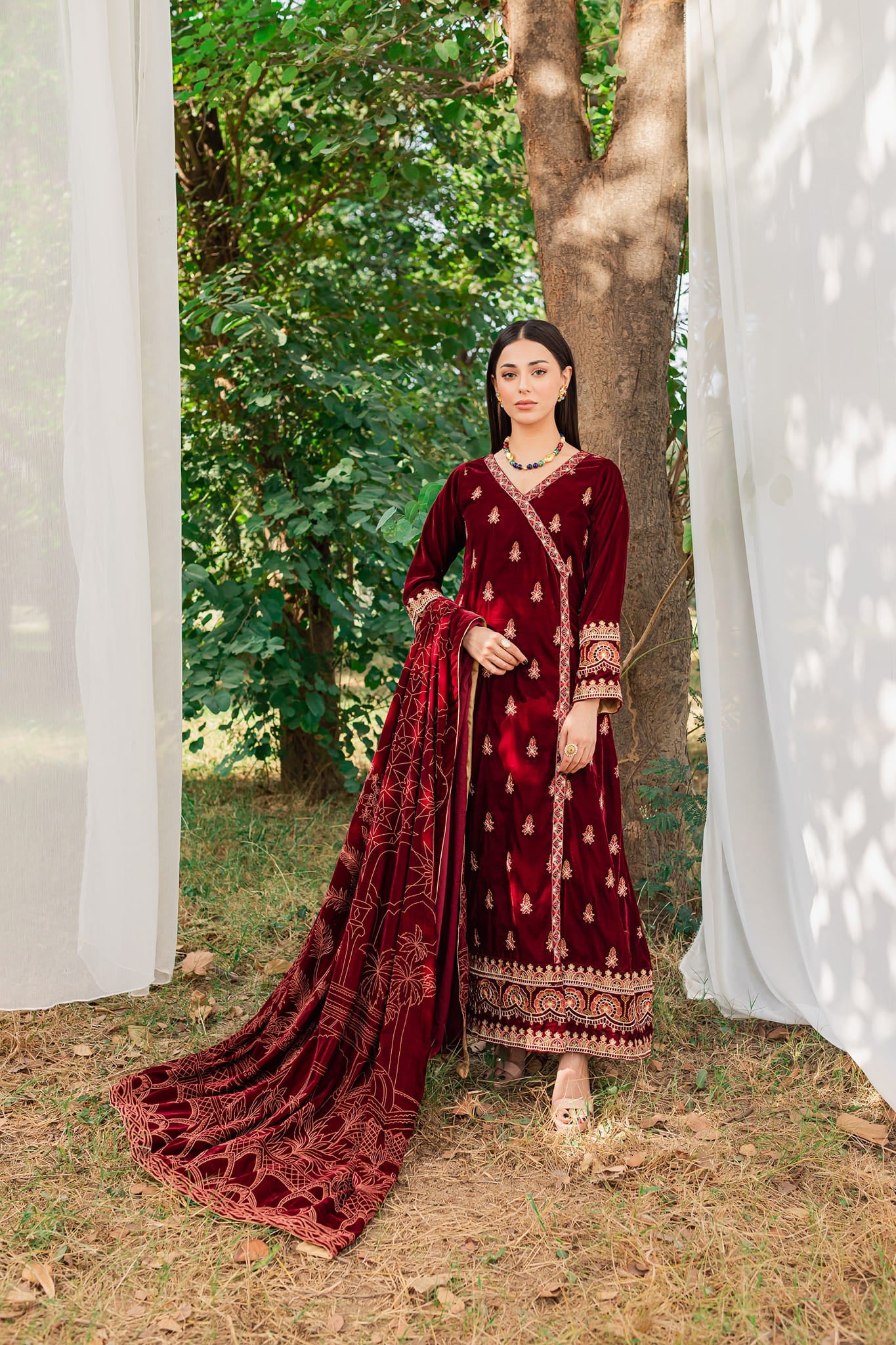 Panache Apparel Stitched Velvet Collection-Dur-e-Fishaan