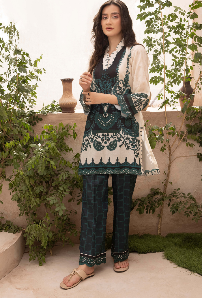 A La Mode By Humdum Unstitched 2 Piece Printed Lawn Vol-02 Collection'2024-D-06