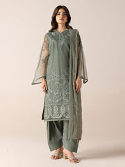 AURAPRET By Zebtan Stitched 3 Piece Luxury Formals Collection'2026-Aurapret-06 | 3 Piece Embroidered Organza Suit