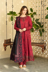 Panache Apparel-Stitchied Winter Suit-Merlot