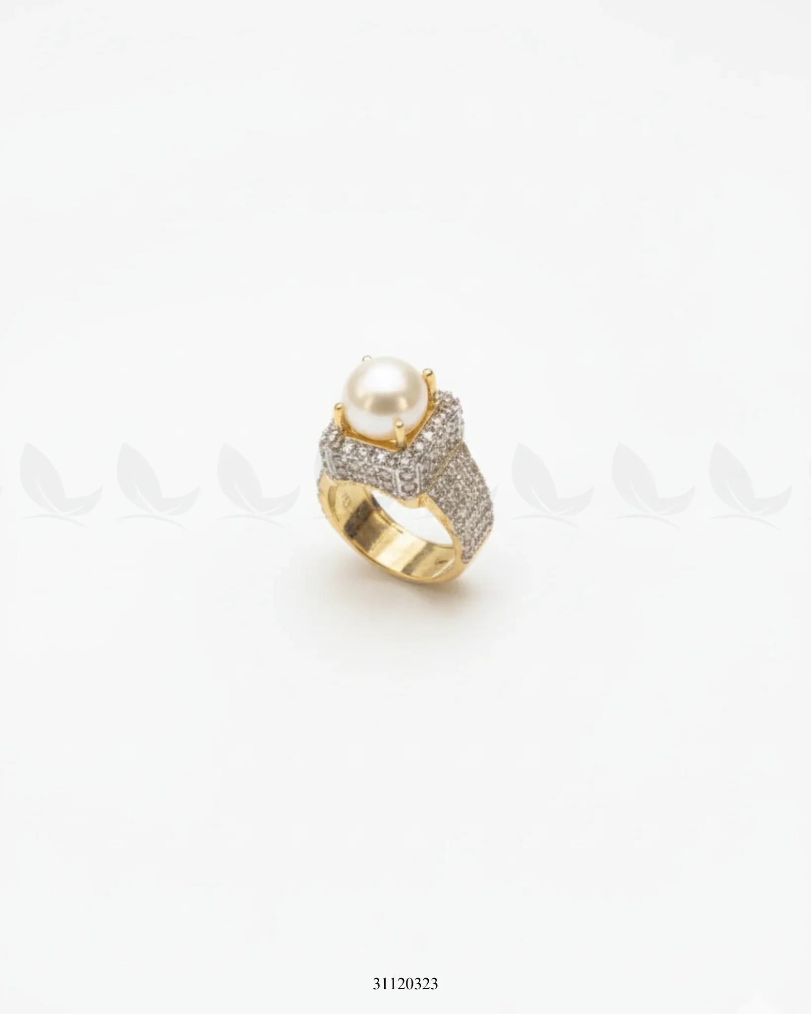 Regal High Impact Cluster Ring Pearl - Zeesy Jewellery