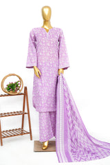 Bin Saeed Stitched 3 Piece Exclusive Printed Lawn Vol-14 Suit-LSM-3261-LALIC