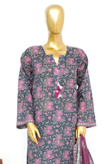 Bin Saeed Stitched 3 Piece Exclusive Printed Lawn Vol-14 Suit-LSM-3263-GRAY