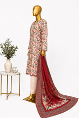 Bin Saeed Stitched 3 Piece Exclusive Printed Lawn Vol-14 Suit-LSM-3287-SKIN