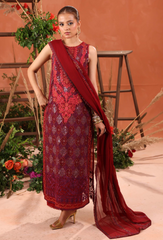 Heer By Humdum Stitched 3 Piece Formals Vol-02 Collection'2025-D01