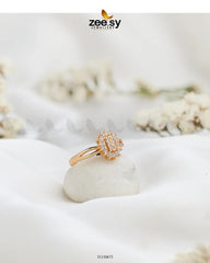 Florisse Ring Golden - Zeesy Jewellery