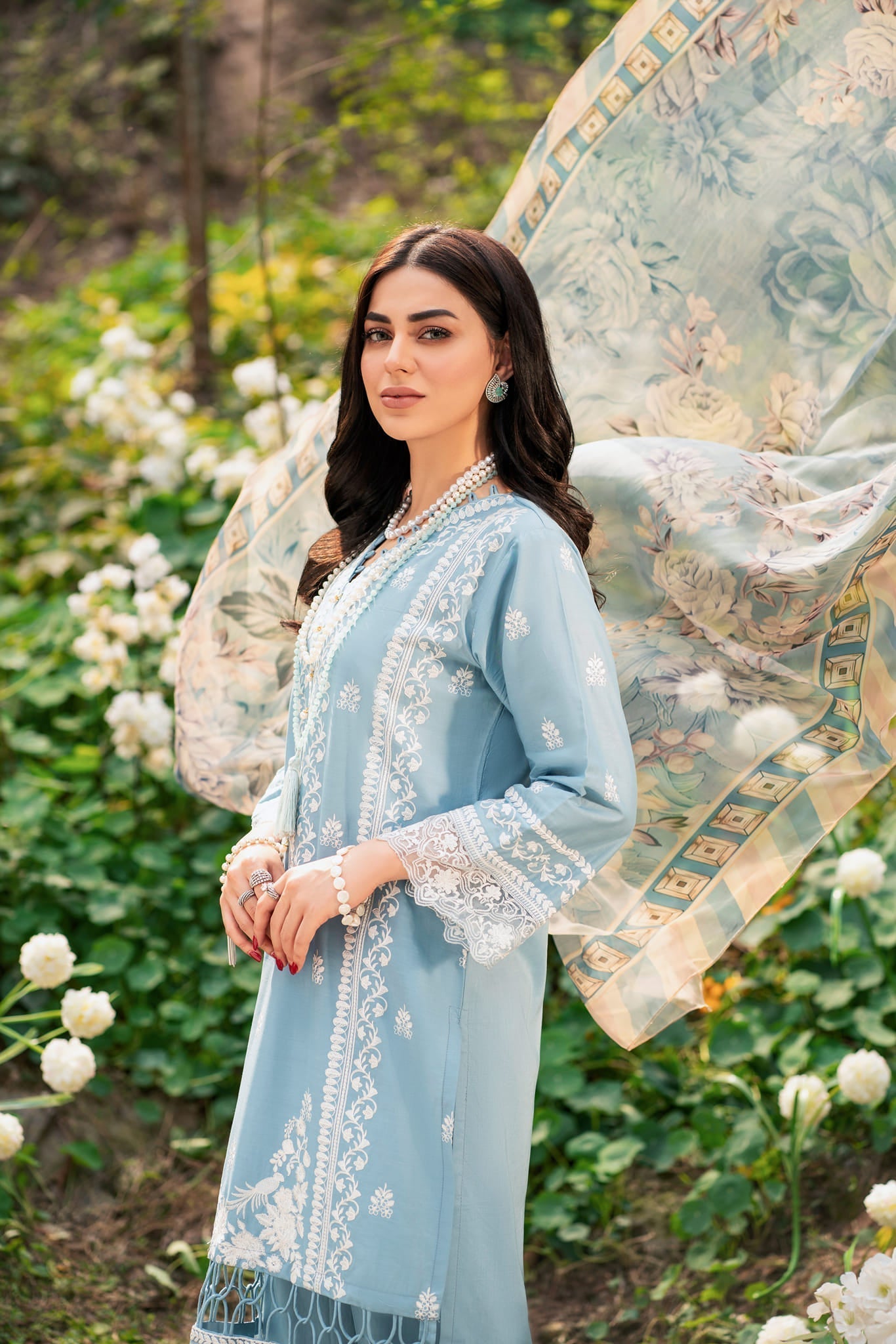 Lamhay by Panache Apparel Stitched Luxury Lawn Collection-Crystal