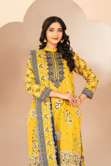 Ohana By Tawakkal Unstitched 3 Piece Emb Lawn Suit-D-3364