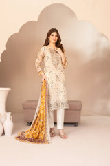 Ohana By Tawakkal Unstitched 3 Piece Emb Lawn Suit-D-3368