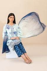 Zahlia By Tawakkal Unstitched 3 Piece Emb Lawn Suit-D-3372