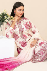 Zahlia By Tawakkal Unstitched 3 Piece Emb Lawn Suit-D-3375