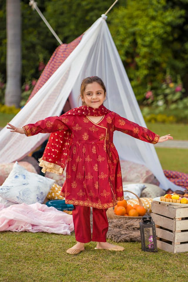 Panache Apparel Stitched Kids Collection-Ruby