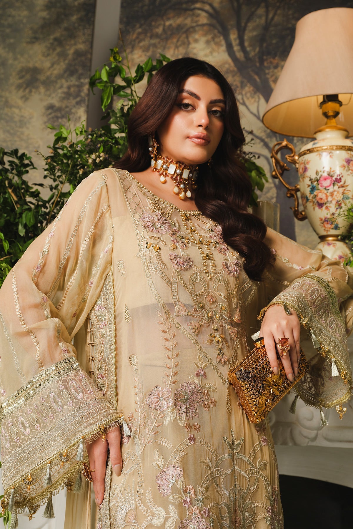 Ayla Paras By Pasha Unstitched 3 Piece Luxury Formals Collection'2024-PR104: Amber