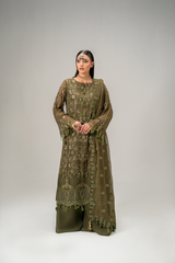 AURA Vol-01 By Zebtan Unstitched 3 Piece Luxury Formals Suit-AR-02 | Aura Vol-01