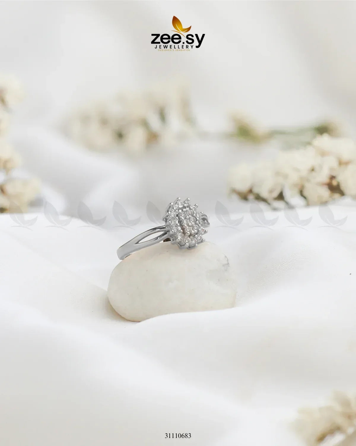 Florisse Ring Silver - Zeesy Jewellery