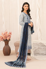 Saniyah by Tawakkal Unstitched 3 Piece Emb Lawn Suit-D-3425