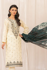 Saniyah by Tawakkal Unstitched 3 Piece Emb Lawn Suit-D-3428