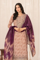 Saniyah by Tawakkal Unstitched 3 Piece Emb Lawn Suit-D-3429