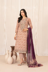 Saniyah by Tawakkal Unstitched 3 Piece Emb Lawn Suit-D-3429