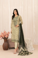 Saniyah by Tawakkal Unstitched 3 Piece Emb Lawn Suit-D-3430