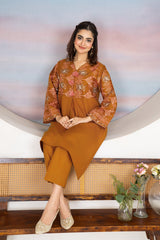 Tiraz Stitched 2 Piece Summer Suit-Baran