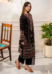 Meerak Stitched 3 Piece Emb Lawn Suit-Lael