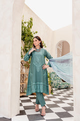 Panache Apparel-Stitched Summer Suit-Zest
