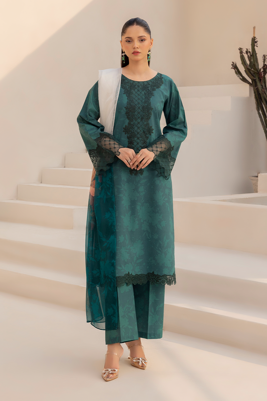 Daastan Edit 01 By Esra Stitched 3 Piece Emb Lawn Collection-DT-25-01