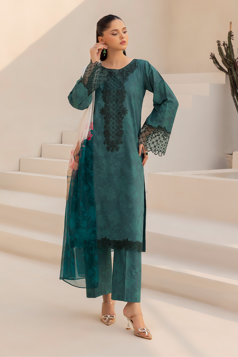 Daastan Edit 01 By Esra Stitched 3 Piece Emb Lawn Collection-DT-25-01