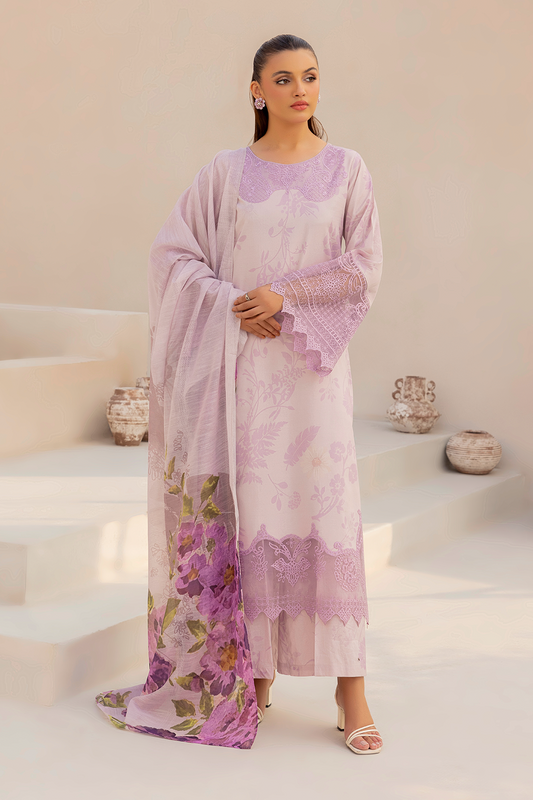 Daastan Edit 01 By Esra Stitched 3 Piece Emb Lawn Collection-DT-25-03