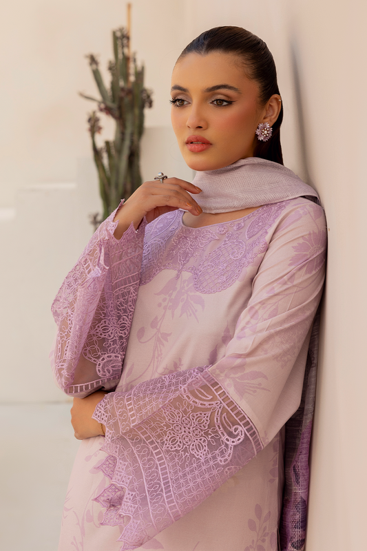 Daastan Edit 01 By Esra Stitched 3 Piece Emb Lawn Collection-DT-25-03