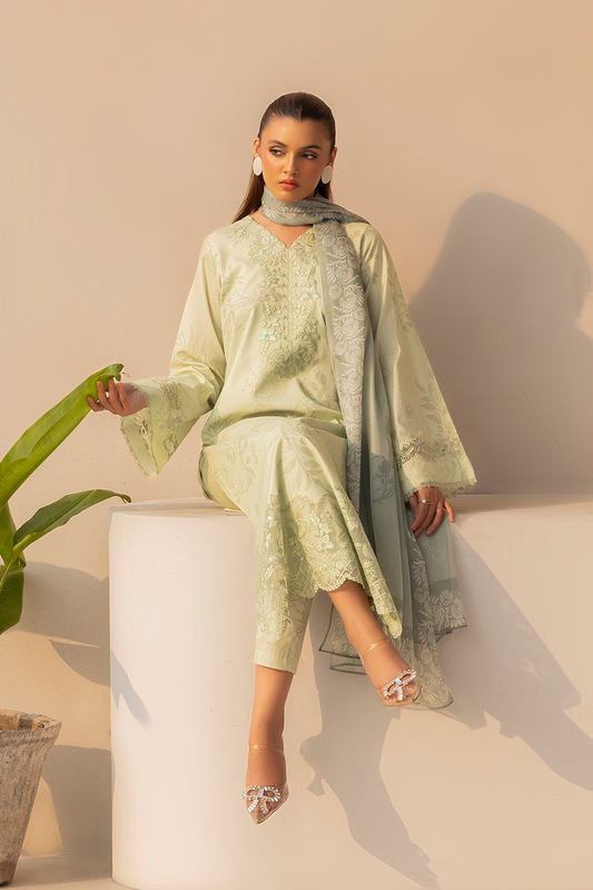 Daastan Edit 01 By Esra Stitched 3 Piece Emb Lawn Collection-DT-25-05