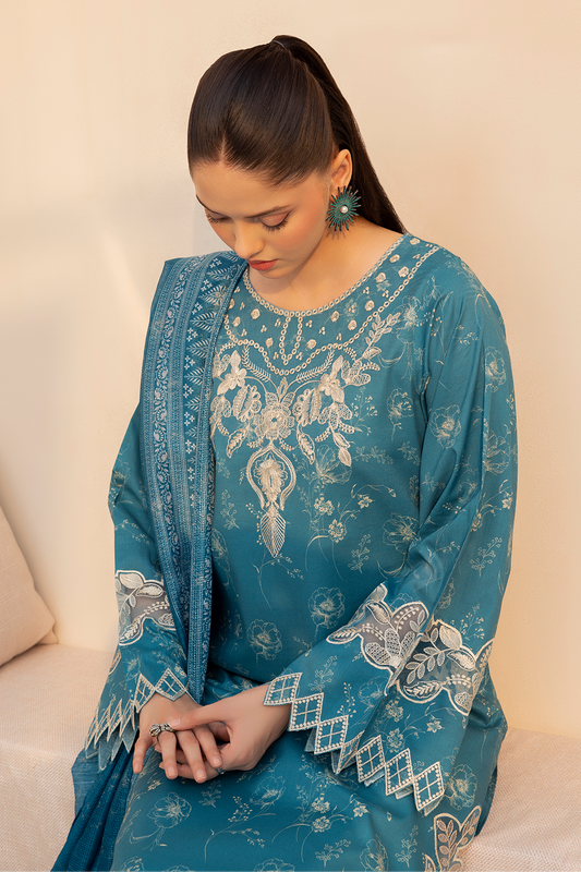 Daastan Edit 01 By Esra Stitched 3 Piece Emb Lawn Collection-DT-25-06