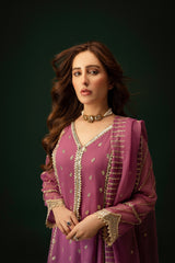 Gulaal By Al Harir Stitched 3 Piece Formals Suit-AH006-Gulaal-Lilac