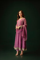 Gulaal By Al Harir Stitched 3 Piece Formals Suit-AH006-Gulaal-Lilac