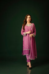 Deeya By Al Harir Stitched 3 Piece Formals Suit-AH015-DEEYA-LILAC