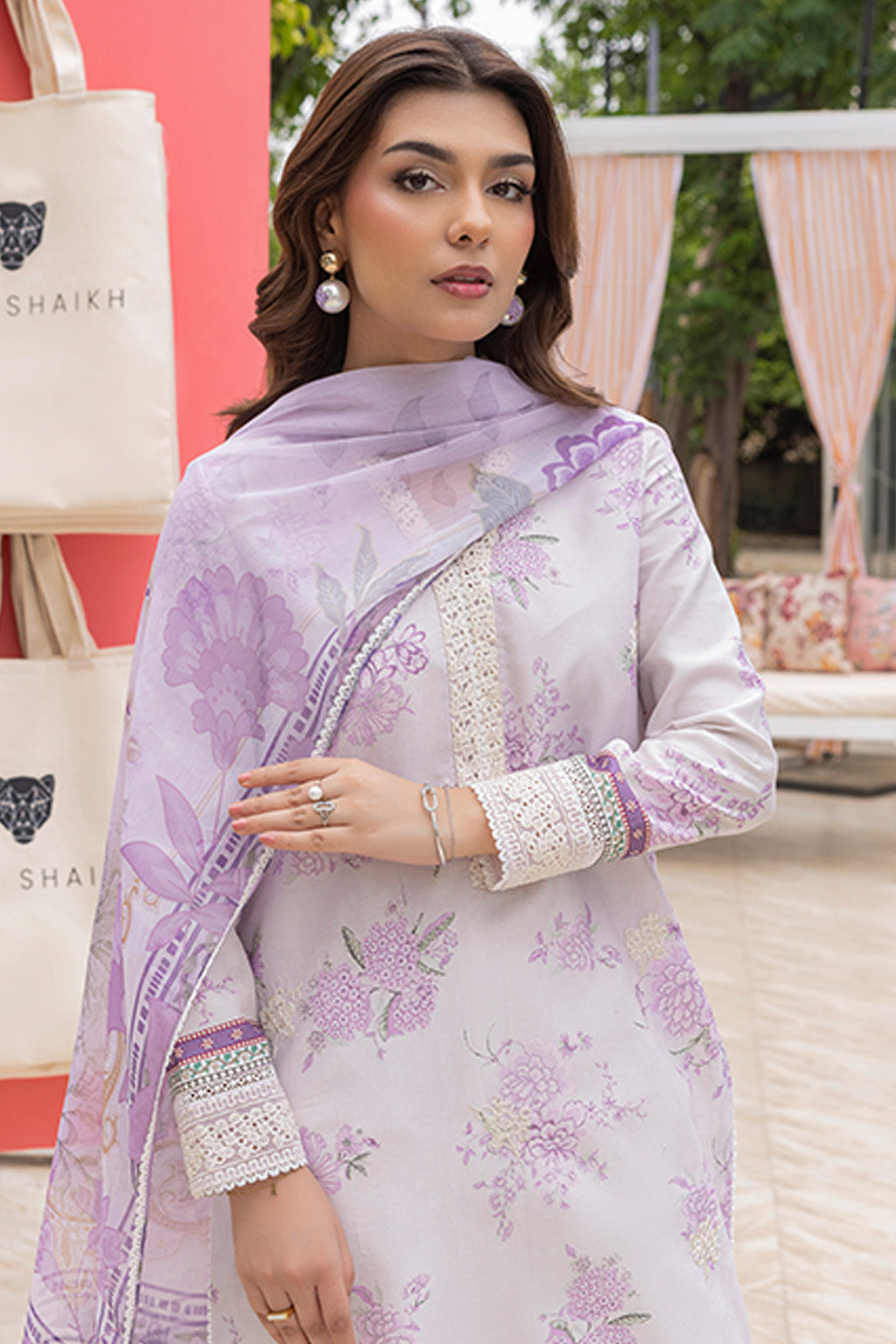 Mojito By Meeral Unstitched 3 Piece Lawn Collection'2025-Lilac Haze