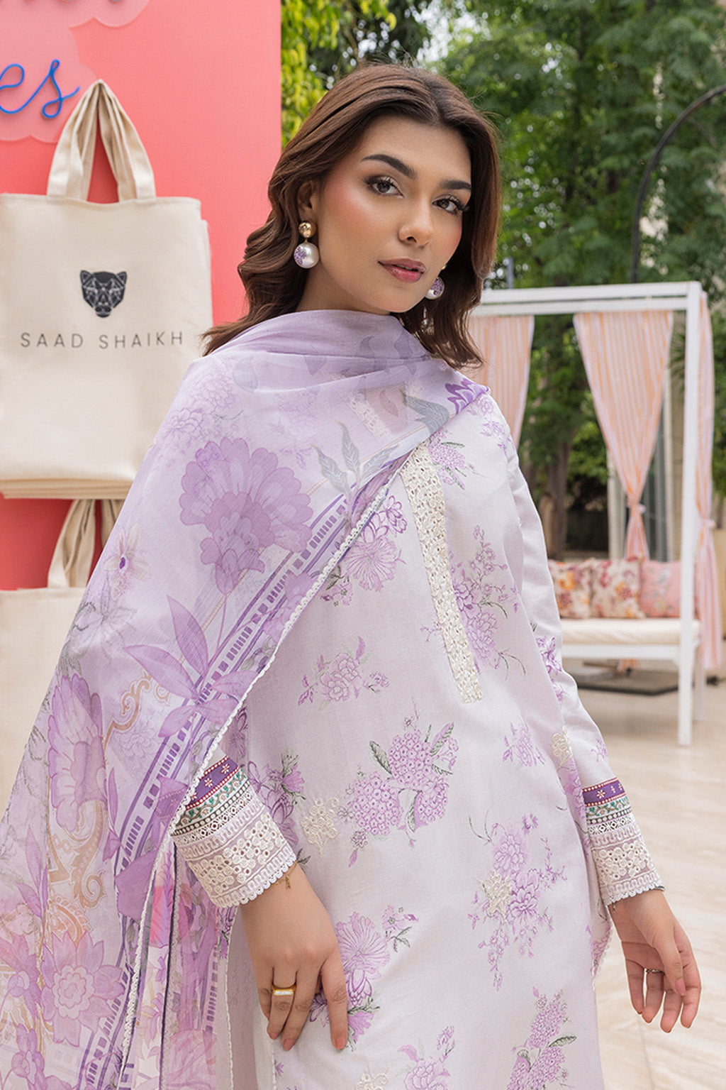 Mojito By Meeral Unstitched 3 Piece Lawn Collection'2025-Lilac Haze