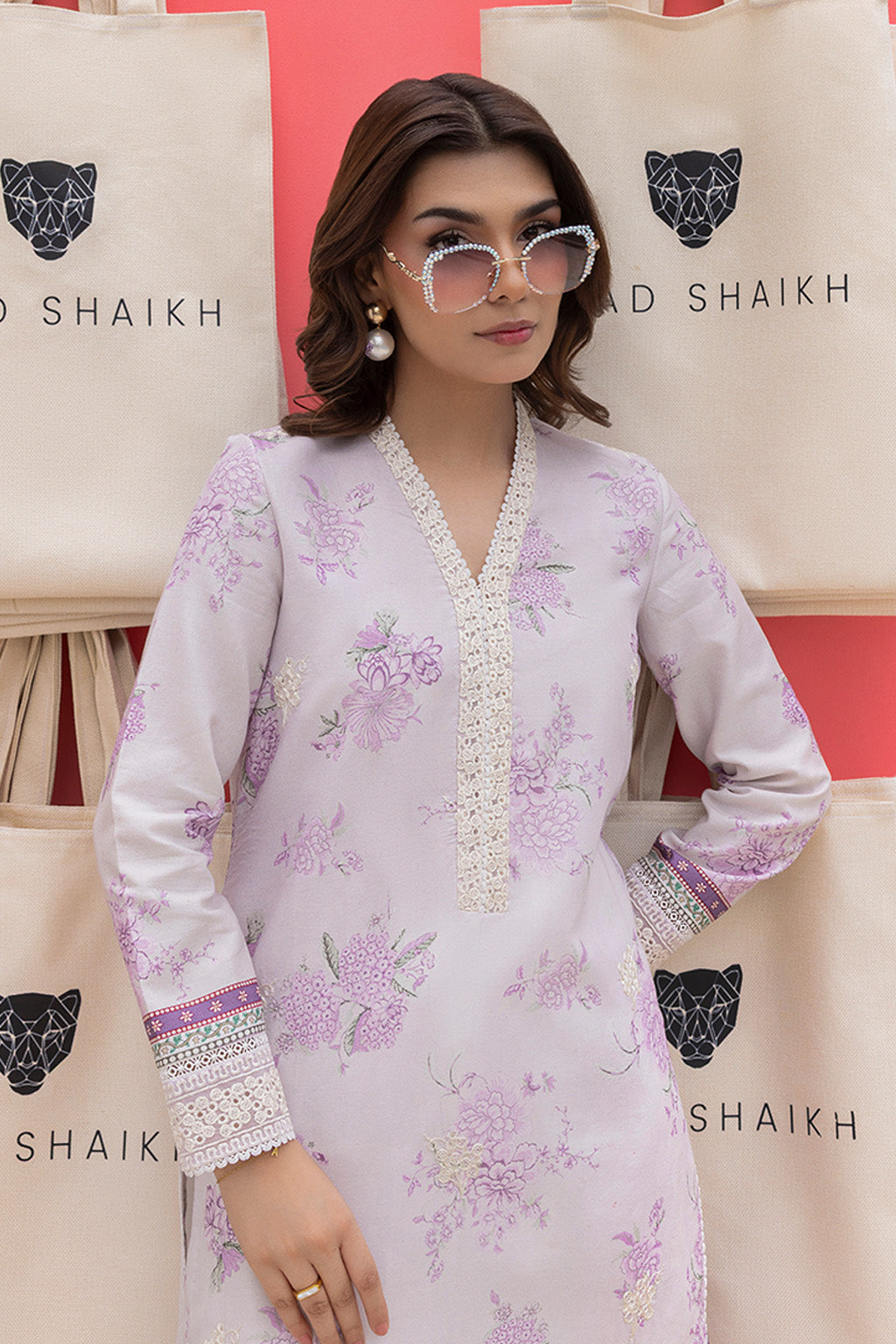 Mojito By Meeral Unstitched 3 Piece Lawn Collection'2025-Lilac Haze