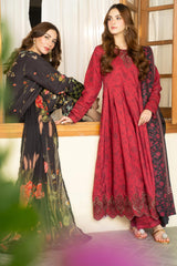 Panache Apparel-Stitchied Winter Suit-Merlot
